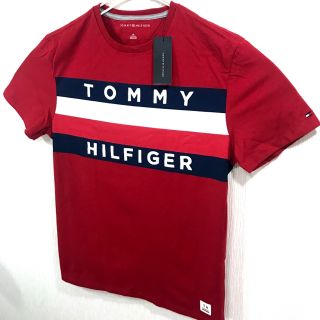 トミーヒルフィガー(TOMMY HILFIGER)の日本未発 XXL相当 新品 トミー ヒルフィガー フラッグ Tシャツ 赤 XL(Tシャツ/カットソー(半袖/袖なし))