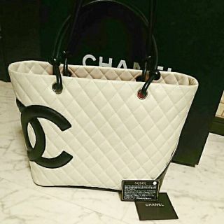 シャネル(CHANEL)のシャネル♪カンボンライン❤️ラージトート(*´∀`)♪(トートバッグ)