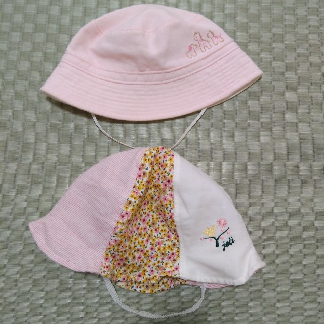 familiar(ファミリア)のベビー帽子　2個セット キッズ/ベビー/マタニティのこども用ファッション小物(帽子)の商品写真