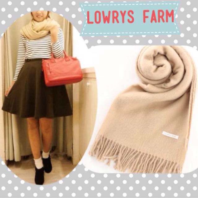 LOWRYS FARM(ローリーズファーム)のLOWRYS 未使用 大判ストール♩秋冬 レディースのファッション小物(ストール/パシュミナ)の商品写真