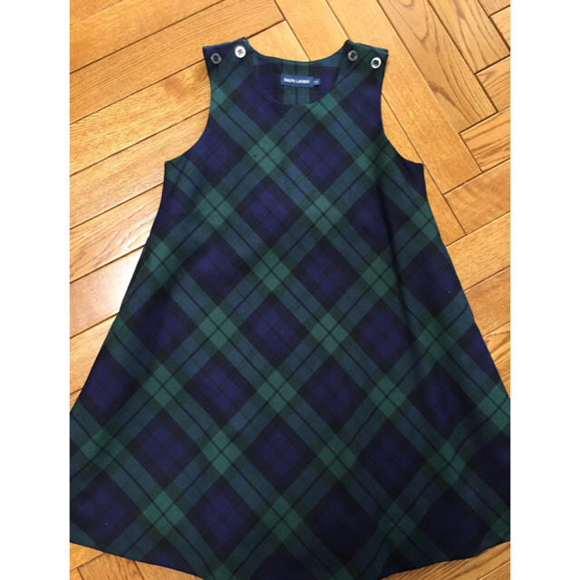 Ralph Lauren(ラルフローレン)のラルフローレン ジャンバースカート110 キッズ/ベビー/マタニティのキッズ服女の子用(90cm~)(ワンピース)の商品写真