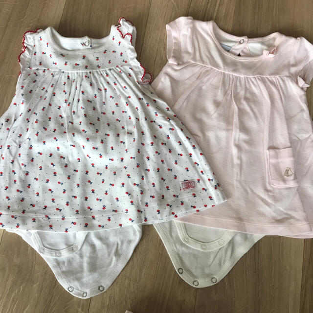 PETIT BATEAU(プチバトー)のプチバトー 6m/67cm 夏用 格安 キッズ/ベビー/マタニティのベビー服(~85cm)(ロンパース)の商品写真