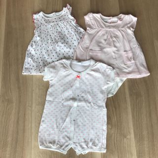 プチバトー(PETIT BATEAU)のプチバトー 6m/67cm 夏用 格安(ロンパース)