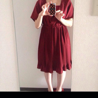 えんじ色ドレス(その他ドレス)