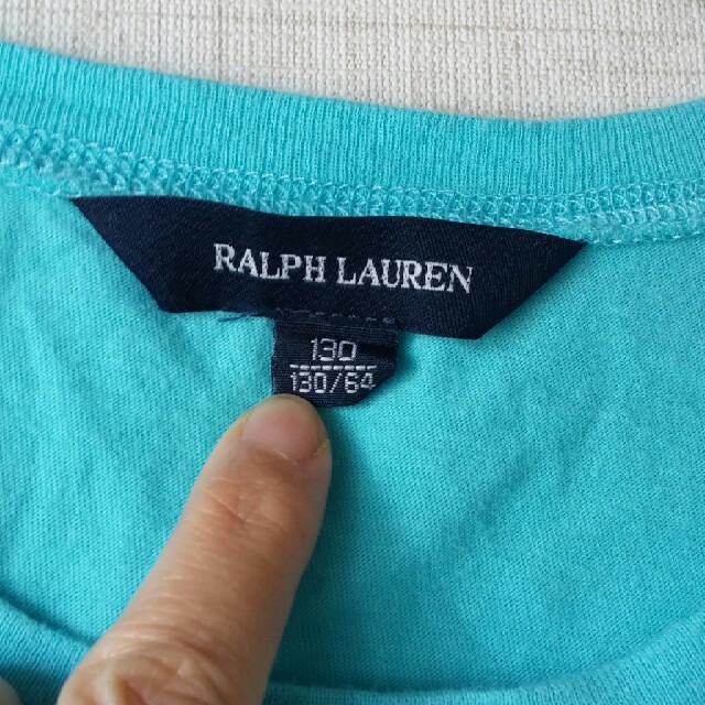 Ralph Lauren(ラルフローレン)の美品★ラルフローレン　キッズ★長袖Tシャツ　130 キッズ/ベビー/マタニティのキッズ服女の子用(90cm~)(Tシャツ/カットソー)の商品写真