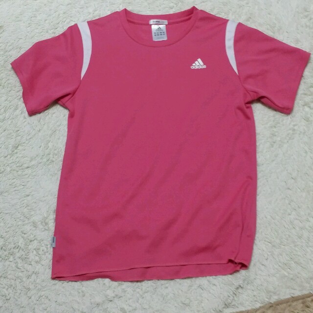 adidas(アディダス)のadidas ピンクTシャツ レディースのトップス(Tシャツ(長袖/七分))の商品写真