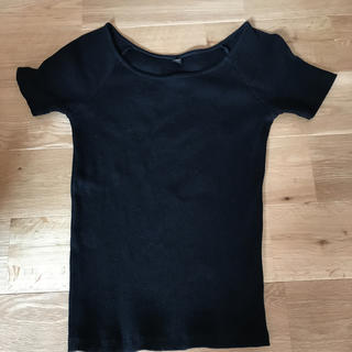ユニクロ(UNIQLO)のUNIQLO/リブボートネックＴシャツ(Tシャツ(半袖/袖なし))