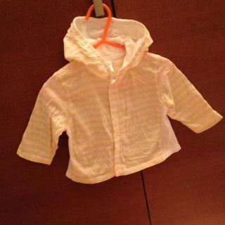 ギャップ(GAP)のbabyGAP70薄手パーカー★レモン色(カバーオール)