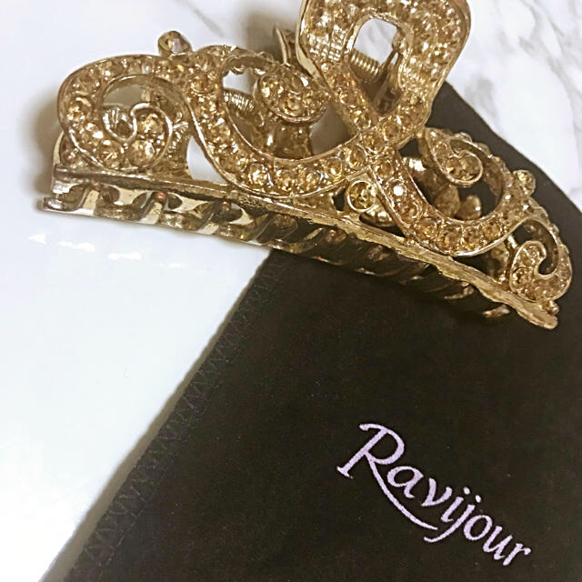 Ravijour(ラヴィジュール)のravijour キラキラ ストーン ヘアクリップ レディースのヘアアクセサリー(バレッタ/ヘアクリップ)の商品写真