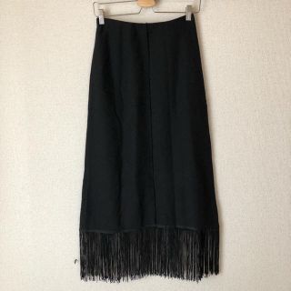 ザラ(ZARA)のZARA フリンジロングスカート(ロングスカート)