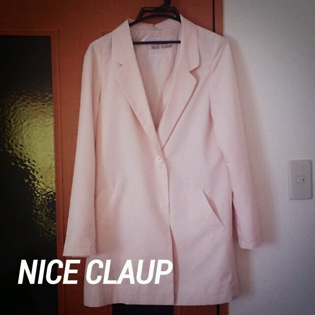 NICE CLAUP(ナイスクラップ)のNICE CLAUP ロングジャケット レディースのジャケット/アウター(テーラードジャケット)の商品写真