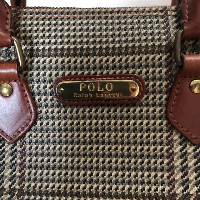 POLO RALPH LAUREN - ラルフローレン 千鳥格子柄 ミニボストンバッグの