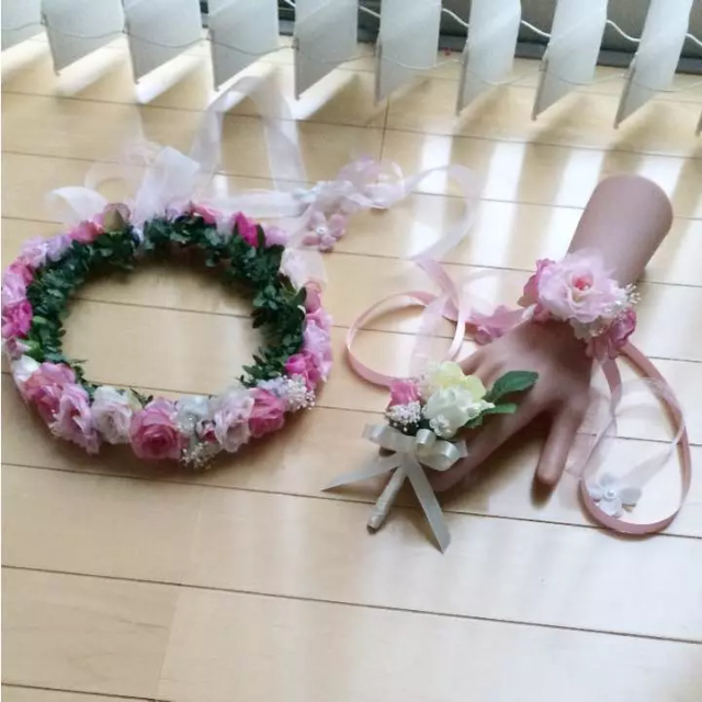 なつ様専用 花かんむり♡リストブーケ♡ブートニア なつ様専用 花かんむり♡リストブーケ♡ブートニア