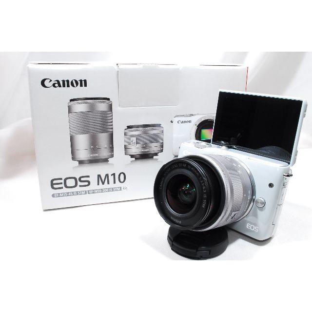 ♡新品未使用品♡Canon キャノン 新品EOS M10レンズキットグレー盛れる