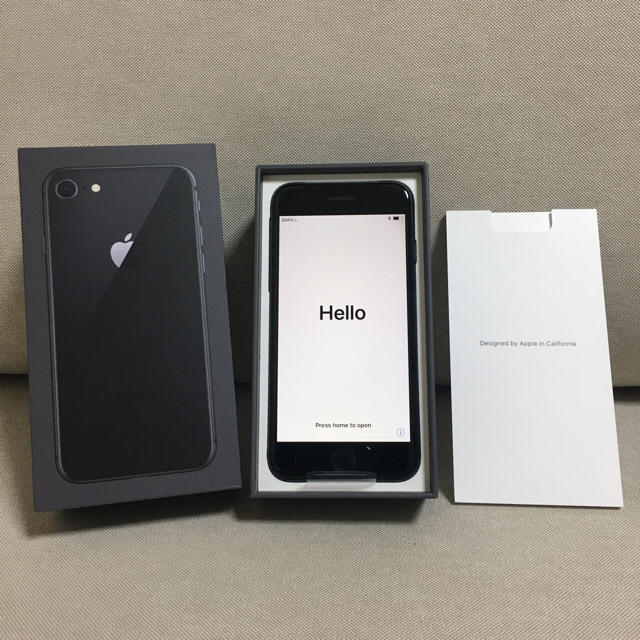お買得】 iPhone 【新品・SIMフリー】 - iPhone 8 スペースグレイ 64GB