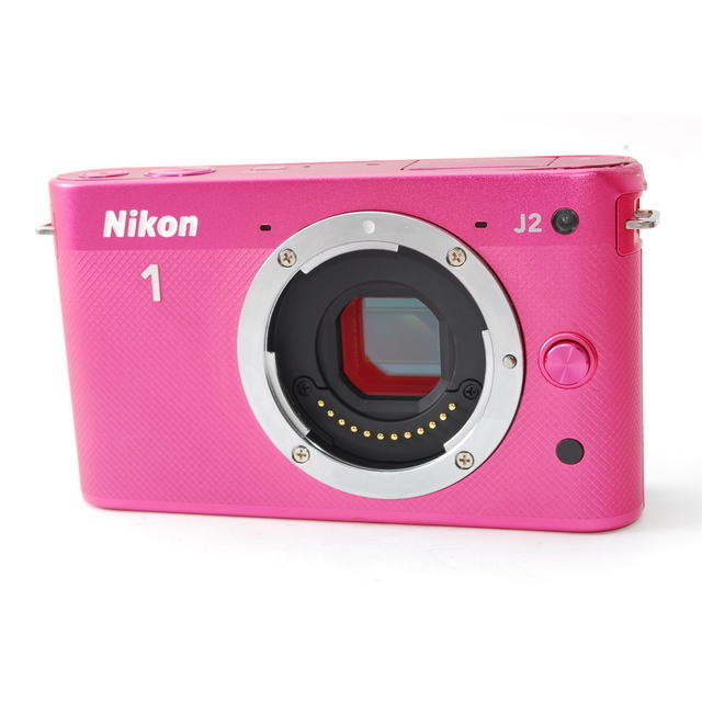 Nikon(ニコン)の☆★Wi-Fi転送★☆ニコン1 J2 超希少ピンクカラー スマホ/家電/カメラのカメラ(ミラーレス一眼)の商品写真