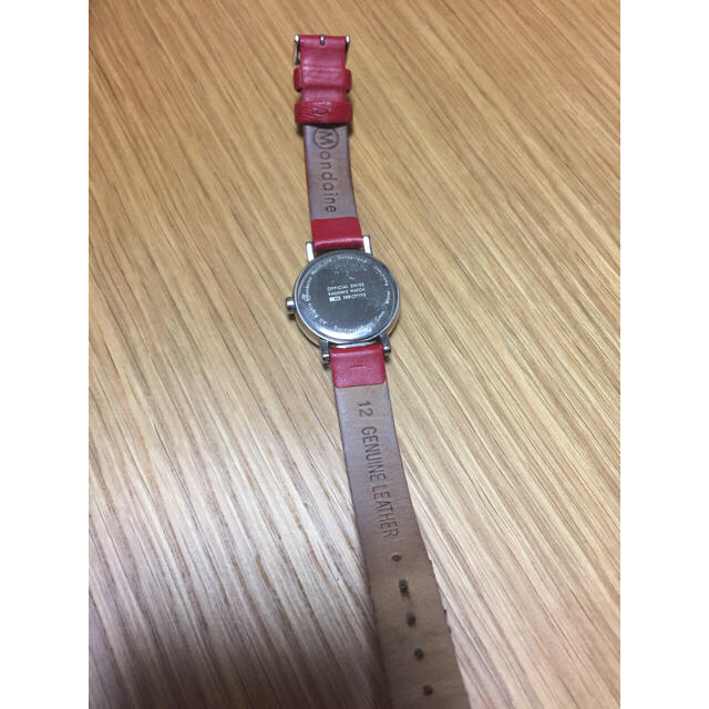 MONDAINE(モンディーン)のMONDAINE  腕時計 赤 レディースのファッション小物(腕時計)の商品写真