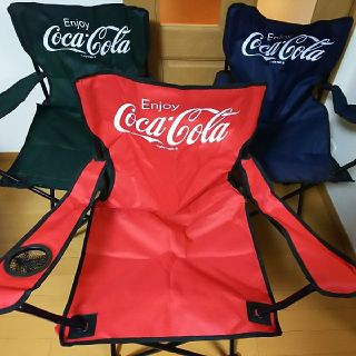 コカコーラ(コカ・コーラ)の★本日ゲット！コカ・コーラ折り畳みチェアー三点セット★(折り畳みイス)