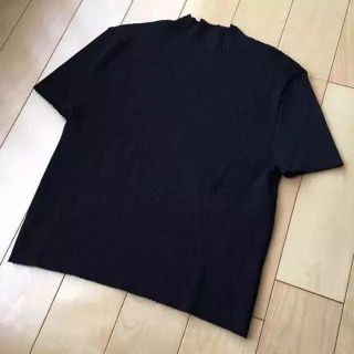 ザラ(ZARA)の  ラスト値下げ♡ZARA♡ハイネック リブ トップス  (カットソー(半袖/袖なし))