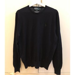 ラルフローレン(Ralph Lauren)の未使用☆  メンズ ネイビーセーター Large(ニット/セーター)