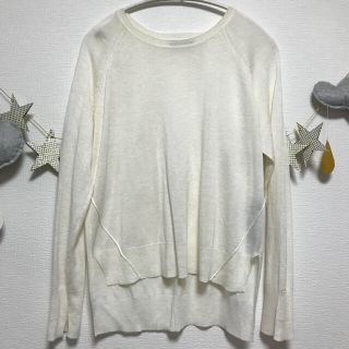 ザラ(ZARA)のZARA  カットソー  白&黒(カットソー(長袖/七分))