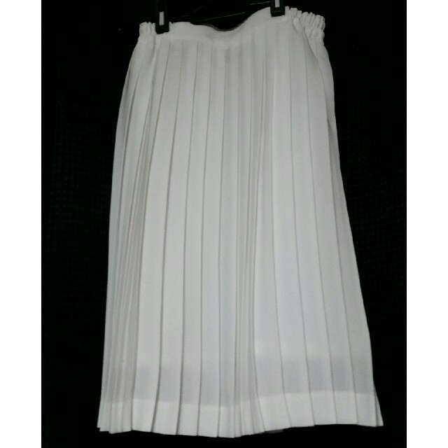 白プリーツスカート　サイズ150 レディースのスカート(ひざ丈スカート)の商品写真