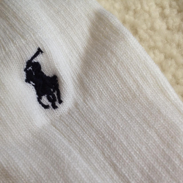 Ralph Lauren(ラルフローレン)のwhite hi socks レディースのレッグウェア(ソックス)の商品写真