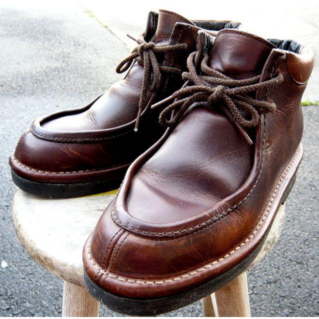 Y's(ワイズ)のY's-ワイズフォーメンオイルレザーブーツ　茶 メンズの靴/シューズ(ブーツ)の商品写真