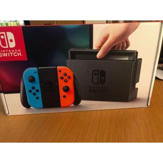 ニンテンドウ(任天堂)のNintendo Switch ネオンブルー/ (R) ネオンレッド(その他)