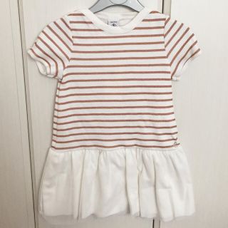 プチバトー(PETIT BATEAU)のkanach様専用☆24m プチバトー ラメマリニエールチュールワンピース(ワンピース)