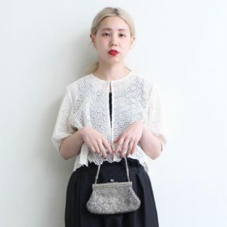 ドットアンドストライプスチャイルドウーマン(Dot&Stripes CHILDWOMAN)のDot&Stripes ケミカルレース 羽織りブラウス(シャツ/ブラウス(半袖/袖なし))