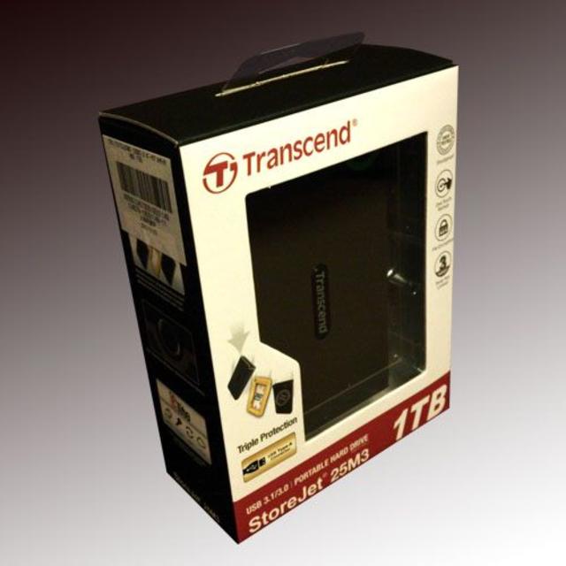 Transcend(トランセンド)の★送料込です★トランセンド ポータブルHDD 1TB StoreJet 25M スマホ/家電/カメラのPC/タブレット(PC周辺機器)の商品写真