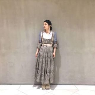 スローブイエナ(SLOBE IENA)の【THE Dallas】切替ロングワンピース 新垣結衣着用 ザ ダラス (ロングワンピース/マキシワンピース)