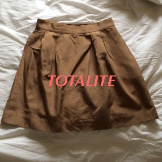 ラトータリテ(La TOTALITE)のTOTALITEブラウンスカート(ひざ丈スカート)