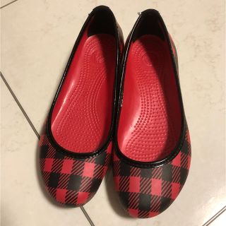 クロックス(crocs)のクロックスw  7フラットチェック(バレエシューズ)