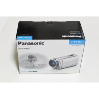 パナソニック(Panasonic)の【新品】Panasonic HDビデオカメラ HC-V360MS-W(ビデオカメラ)