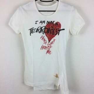 ヴィヴィアンウエストウッド(Vivienne Westwood)の美品 ヴィヴィアンウエストウッドレッドレーベル 半袖Tシャツ ホワイト(Tシャツ(半袖/袖なし))