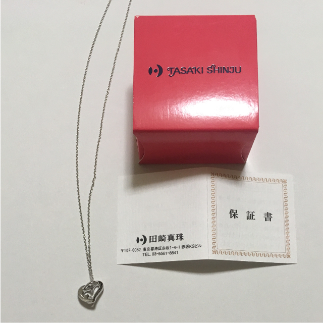TASAKI(タサキ)の田崎真珠 淡水パール ネックレス ペンダント シルバー 新品 未使用 ハート レディースのアクセサリー(ネックレス)の商品写真