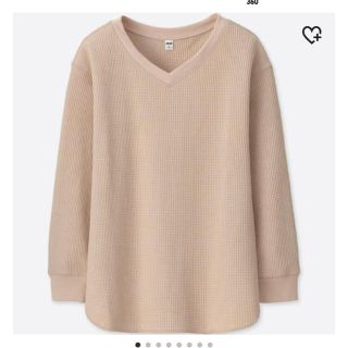 ユニクロ(UNIQLO)の今季ワッフルVネックT(Tシャツ(長袖/七分))