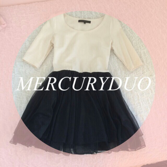 MERCURYDUO(マーキュリーデュオ)のチュールワンピ❤︎最終値下げSALE レディースのワンピース(ひざ丈ワンピース)の商品写真