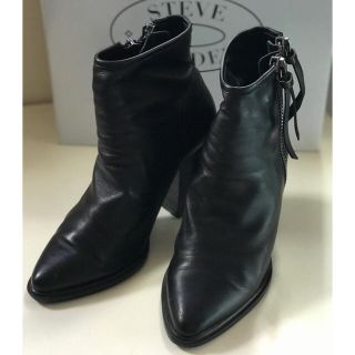 スティーブマデン(Steve Madden)のSteve Madden サイドダブルジッパーブーティーブーツ(ブーティ)