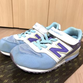 ニューバランス(New Balance)のニューバランス 996  19.5 キッズ  水色 パープル 美品(スニーカー)