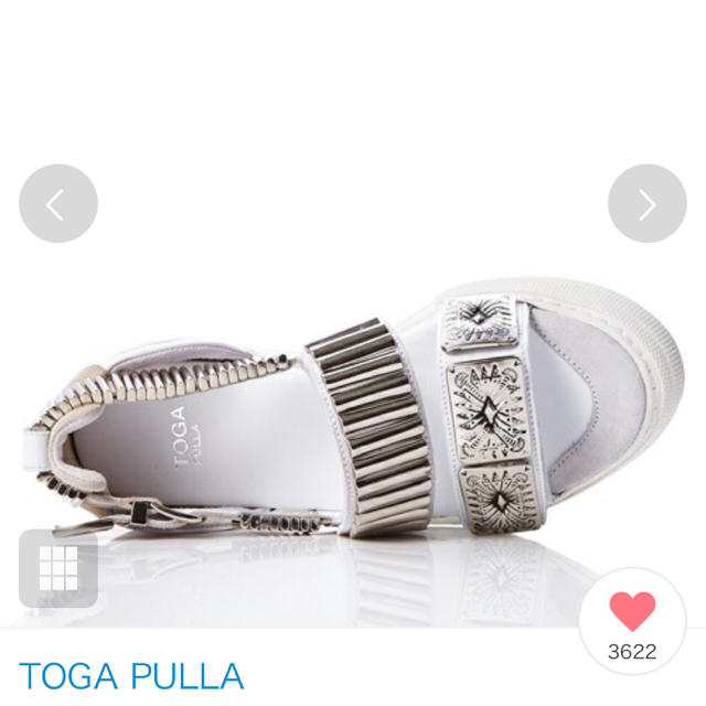 TOGA(トーガ)の【新品】TOGA PULLA メタルスニーカーサンダル 35 レディースの靴/シューズ(サンダル)の商品写真