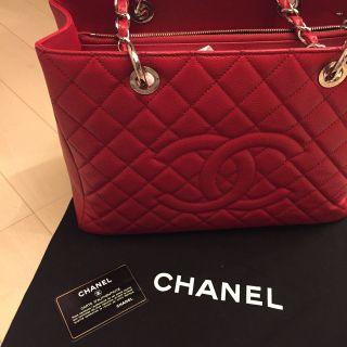 シャネル(CHANEL)のCHANEL キャビアスキン バッグ レッド(ショルダーバッグ)