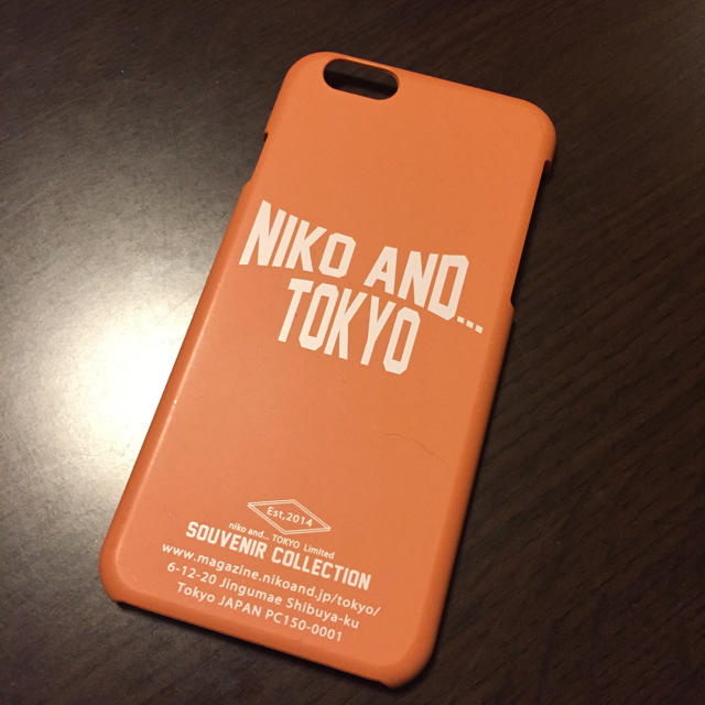 niko and...(ニコアンド)のniko and  iPhone6ケース  東京限定品お値下げしました！ スマホ/家電/カメラのスマホアクセサリー(iPhoneケース)の商品写真