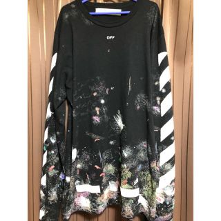 オフホワイト(OFF-WHITE)のoff-white Galaxy ギャラクシー Tシャツ 希少 XXL(Tシャツ/カットソー(七分/長袖))