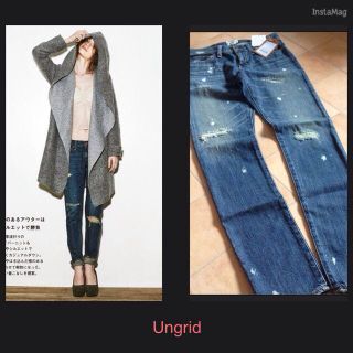 アングリッド(Ungrid)のUngrid ダメージストレートデニム(デニム/ジーンズ)