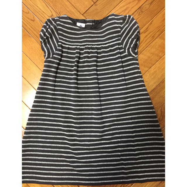 PETIT BATEAU(プチバトー)のもうすぐ処分‼︎プチバトー ストライプワンピース 108cm 5ans キッズ/ベビー/マタニティのキッズ服女の子用(90cm~)(ワンピース)の商品写真