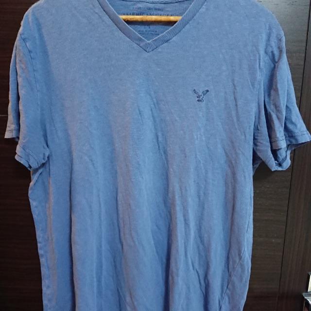 American Eagle(アメリカンイーグル)の送料込　アメリカンイーグル Vネック半袖Tシャツ メンズLサイズ メンズのトップス(Tシャツ/カットソー(半袖/袖なし))の商品写真