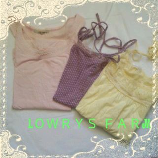 ローリーズファーム(LOWRYS FARM)の3点セット☆LＯＷＲＹＳ ＦＡＲM(カットソー(半袖/袖なし))